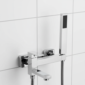 Tidgiugno raccordi per vasca da bagno <span class=keywords><strong>a</strong></span> parete <span class=keywords><strong>rubinetto</strong></span> per doccia monocomando Set doccia in ottone cromato miscelatore per vasca con doccetta - Product Image 4