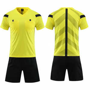 Populaire Sneldrogende Scheidsrechtersuniformen Sporttruien Heren Voetbal Uniformen Scheidsrechter Jersey Set Voetbalkleding Voor Teamkleding