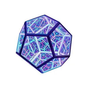 Led Night Light Infinite Dodecahedron Color Art Light Decoration Novelty Gift Cool Technology Decoration Home Decoration New