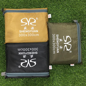 Lona de suelo rectangular de tela Oxford duradera para exteriores, impermeable, para camping, verde militar, negro, caqui - Product Image 3