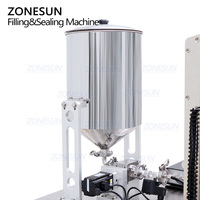 Machine de remplissage et de scellage verticale automatique à haute vitesse ZONESUN ZS-FP220 pour pâte alimentaire, sauce épaisse, sachet