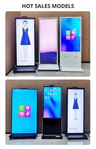 Pemutar iklan Lcd Video Android, pajangan Lcd berdiri Lantai layar sentuh musik 32 43 50 55 65 inci