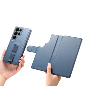 Étui de téléphone magnétique détachable avec porte-cartes en cuir et support pour Samsung <span class=keywords><strong>Galaxy</strong></span> S26 Ultra S25 Edge S24 - Product Image 5
