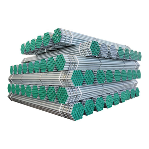 BS1387 200gsm pipa baja lasan ERW berlapis seng pipa baja HDG berlapis plastik panjang 6m perawatan permukaan galvanis - Product Image 1