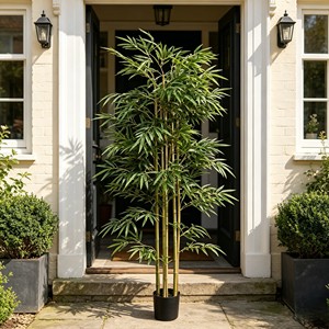 Tiges de bambou artificielles résistantes aux UV en gros – Plante en soie artificielle pour la décoration de la maison, du bureau et du jardin - Product Image 6