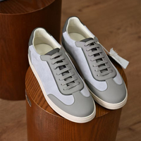 Sneakers décontractées en cuir véritable pour hommes, originales d'Italie, respirantes, chaussures de marche, toutes saisons, grande taille 47