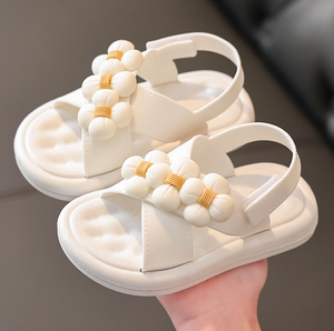 Chaussures pour enfants, sandales de plage pour bébés filles, imprimées avec strass, semelles antidérapantes en PVC, idéales pour l'été - Product Image 6