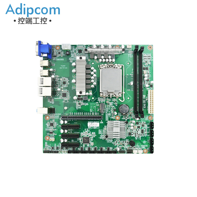 Adipcom New Desktop Industrial ATX Motherboard DDR4 RAM 64GB Double Channel SATA Display Intel H610 CPU