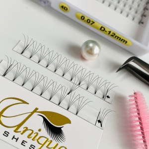 Ciglia a ventaglio pre-assemblate nere di alta qualità, morbide, 3D 4D 5D 6D 7D 0.07 0.10 J <span class=keywords><strong>B</strong></span> C D CC DD 8-18MM, ciglia volumizzanti - Product Image 6