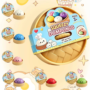 Nuevas Pelotas Sensoriales Antiestrés de Baozi con Purpurina 2026: Caja Misteriosa de Juguetes Blandos Coloridos con Forma de Dumpling - Product Image 1