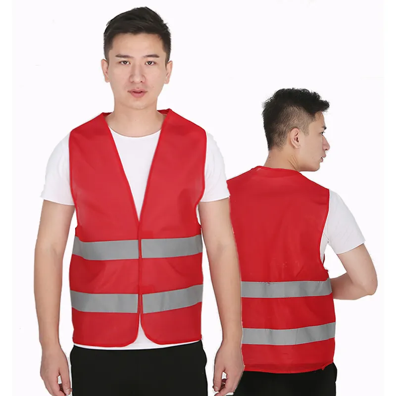 Bajo MOQ safeti chaqueta chaleco de seguridad chaleco reflector Chaleco de construcción