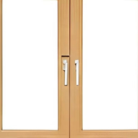 Ventana Fija de Aluminio y Madera N86 de Bajo MOQ, Eficiente Energéticamente, Aislamiento Térmico, Impermeable, Insonorizada, Moderna para Hogar y Oficina