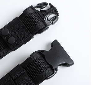 Cinturones de lona negros resistentes y duraderos DFW40 para hombres, accesorios de entrenamiento. - Product Image 4