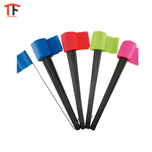 Piquets en fil d'acier avec drapeaux en vinyle renforcé - Product Image 2