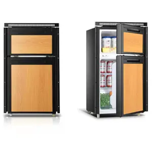 105 Liter Upright Caravan RV Camper Van Refrigerator 12V 24V CE ROHS EMARK SAA ERP Fridge Freezer