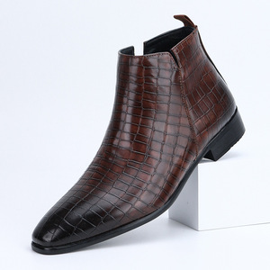 Botas de Gamuza para Hombre, Altura al Tobillo, Punta Redonda, Cierre con Cordones, Forro de Malla Transpirable, Suela de Goma, Entresuela de EVA, Color Sólido, para Todas las Temporadas - Product Image 5