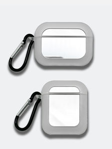 Nouvelle arrivée, étui transparent mat pour <span class=keywords><strong>AirPods</strong></span> 4 <span class=keywords><strong>3</strong></span> <span class=keywords><strong>Pro</strong></span> <span class=keywords><strong>2</strong></span>, coque de protection transparente givrée avec porte-clés mousqueton - Product Image 2