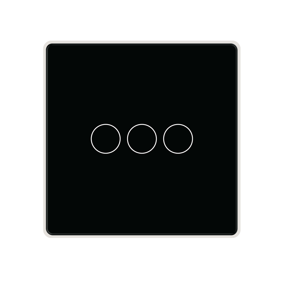 Black glass with silver aluminum frame