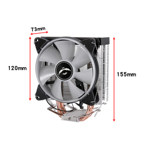 QiuzAim 120mm torre única ARGB 12th 1700 <span class=keywords><strong>CPU</strong></span> <span class=keywords><strong>Cooler</strong></span> con 5V 3Pin LED Lghting 4Pin PWM ventiladores eficientes 4 tubos de calor para AM4 i7 i5 - Product Image 6