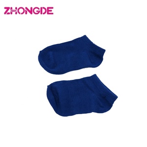 Combed cotton đồng bằng màu tinh khiết vớ trắng mồ hôi hấp thụ bé trai mắt cá chân vớ Nhà cung cấp - Product Image 4