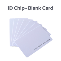 Kartu Chip RFID T5577 125KHz PVC Putih Mengkilap Tahan Air untuk Penghalang Parkir dan Absensi Waktu