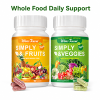 Capsules de fruits et légumes entiers, nutrition quotidienne, soutien antioxydant, complément superalimentaire, fabricant de marques privées