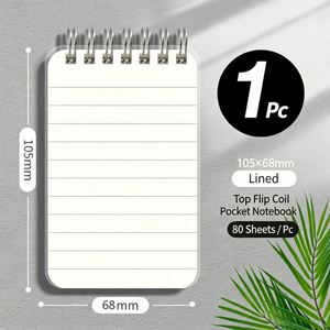 Libreta Personalizada con Logotipo A7, Mini Libreta de Espiral, Portátil, de Bolsillo, Páginas en Blanco, 80 Hojas, para Tomar Notas, Dibujar, Listas de Viaje - Product Image 2