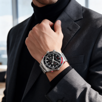 Bestseller Herren Automatik-Chronograph Taucheruhr Wasserdicht Sport Luxus Edelstahl Mechanische Uhr für Mode und Business