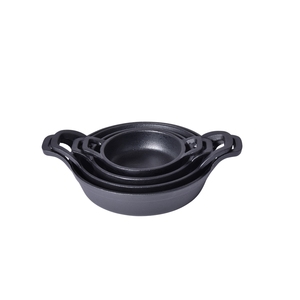 6/8/10 Inch Pre-Dày Dạn Đúc Sắt Đồ Nấu Nướng Đúc Sắt Chảo Chảo Thiết Lập Với Đôi Xử Lý Cho Cả Hai Trong Nhà & Ngoài Trời Sử Dụng - Product Image 2