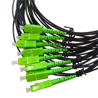 2,0mm 9 /125 SC SM SX fibra Pigtail monomodo Simplex fibra óptica Pigtail-Blunt SC/APC conector de fibra