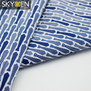 Skygen suave corbata patrón Canadá personalizado impreso camisas de algodón de tela de <span class=keywords><strong>muselina</strong></span> - Product Image 5