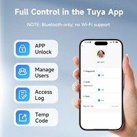 SafetyTuya Smart Locker Lock Passwort-Kombinationscode Zahlenschlüssel Biometrisches Fingerabdruck-Vorhängeschloss mit Tuya App