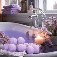 Private Label Jasmine Fizzies de bain 60 Pcs./Pot Bio Foot Spa Sel de bain pour bombe Pédicure Soak Private Label Bombes de bain