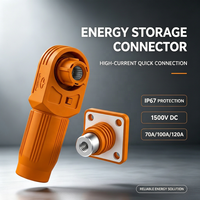 Energiespeicher-Steckverbinder IP67 Wasserdichter Batterieanschluss Hochstrom 70A-120A Kupferklemme für Verteilerkästen