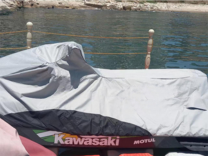 Funda Protectora para Bote Neumático y Moto Acuática, Resistente, de Poliéster Impermeable, para Viajes al Aire Libre, 0.6 kg, 60-90 Pulgadas - Product Image 6