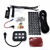 Panneau de commande 6 interrupteurs avec capteur de gradation automatique, double relais 30A, système de contrôle de circuit électrique 80A pour 4x4, tout-terrain, marine, camping-car
