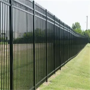 Çelik ızgara çit bahçe evi çelik ızgara metal çit kaynaklı mızrak kafa üst çelik çit