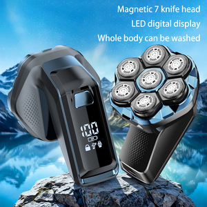 Cordless Bald <b>Head</b> Shaver for Men IPX6 Waterproof Face Body Smooth Shaver USB Rechargeable Rotary <b>Razor</b> Household Use - Product Image 4