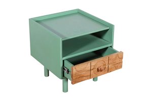 Mesita de Noche Moderna de Madera Sólida, Elegante Mesita de Noche para Dormitorio, Muebles de Madera de Primera Calidad para el Hogar, Dormitorio, Hotel y Estilo Contemporáneo - Product Image 4