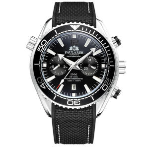 Reloj Deportivo PAULAREIS para Hombre, Totalmente Automático, Mecánico, de Aleación, con Cristal Luminoso, Correa de Lona y Goma, Resistente al Agua 30 bar, Multifunción - Product Image 5