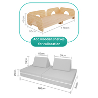 Canapé-lit convertible inclinable SAIEN, canapé modulable multifonctionnel pour enfants - Utilisation en parc