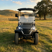 Voiturette de golf électrique Rainbow à 2 places avec moteur de 5 kW, batterie 48 V, vitesse de 30-50 km/h, autonomie de 70-90 km