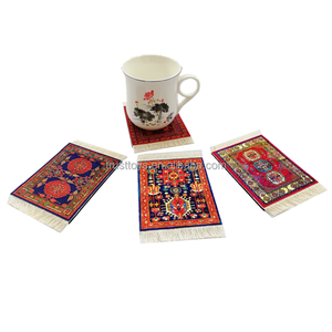 Chất lượng cao Mug lụa Thảm đế lót ly, Thổ Nhĩ Kỳ thảm phong cách bảng uống thảm, Thấm Nhà Bếp và ăn uống phụ kiện - Product Image 4
