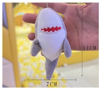 CP Toys mignon en peluche dessin animé requin en peluche porte-clés 10cm requin peluche jouets pour enfants
