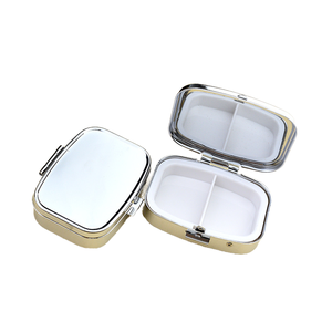 Wholesale Customizable Mini <b>Makeup</b> <b>Mirror</b> Pill <b>Box</b> Food Grade Metal Organizer <b>with</b> Portable Storage for Bag - Product Image 4