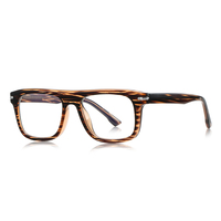 Monture de lunettes optiques carrées Partagas TR90 avec branches à clipser, anti-lumière bleue, pour hommes