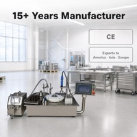Machine de remplissage et de bouchage intégrée SINBON pour huiles essentielles et huiles d'olive, type compact de table, flexible pour petites productions