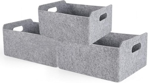 Factory OEM <b>Large</b> Waterproof Foldable Felt Diaper Caddy Organizer Baby Nursery <b>Storage</b> <b>Basket</b> - Product Image 5