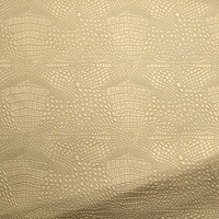 Cuir PU artificiel à motif de crocodile métallique pour sacs et décoration murale
