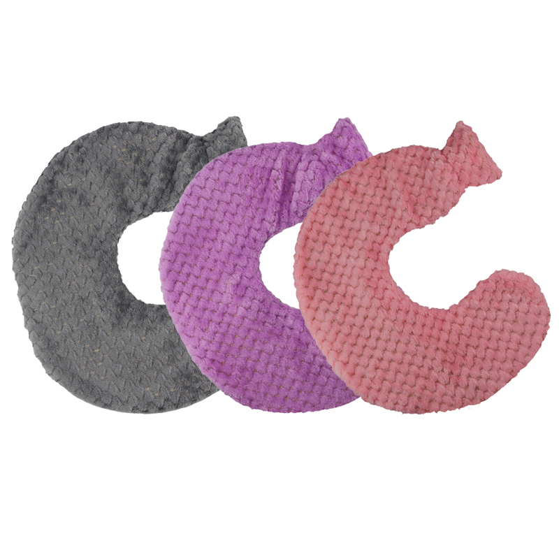 hot sell u shape bs rubber neck hot water bag with cover plush warm hot water bottle travel